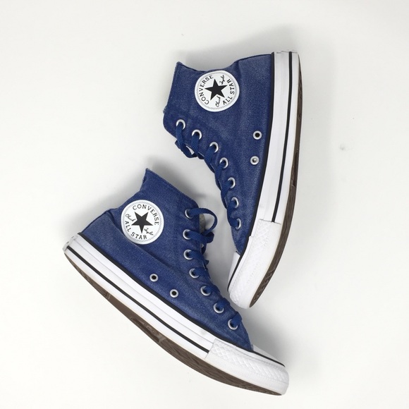 Converse Shoes - Converse All Star distressed blue high tops